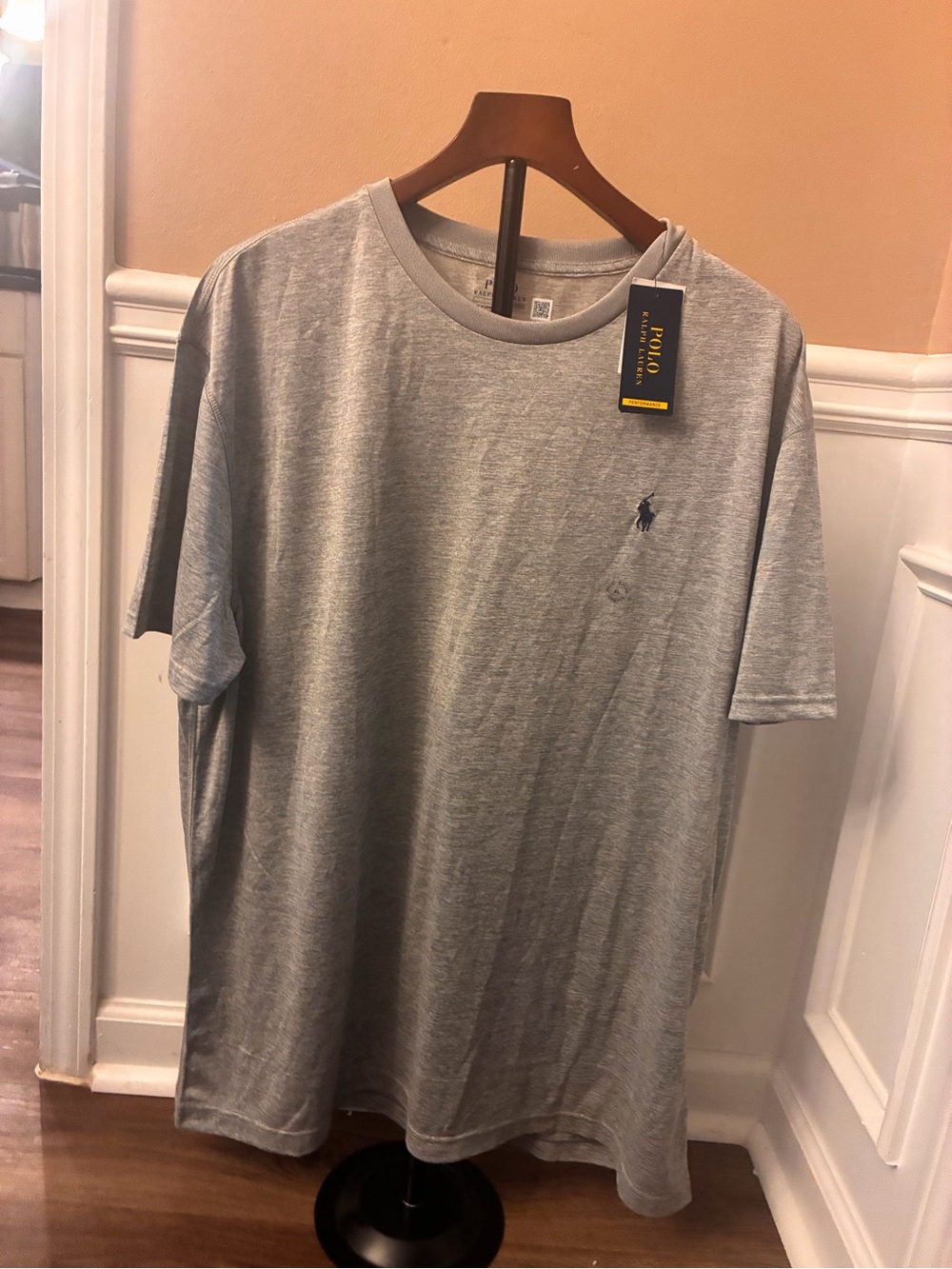 New Ralph Lauren Men's Classic-Fit Crewneck T-Shirt gray XL